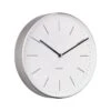 Karlsson Wandklok Minimal - Wit, Nikkel Behuizing - Ø27,5cm -Huisdecoratie a95d24bfa9ff4f619b136cdb48e4429c