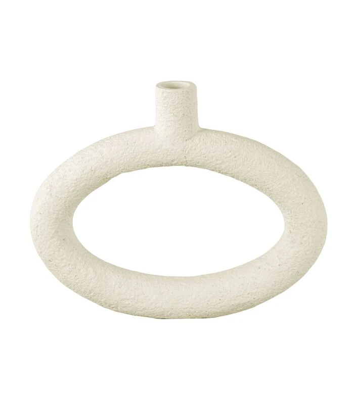 PRESENT TIME Vaas Ring - Polyresin - Ovaal Wijd Wit - 25x3,5x20,5cm 3 PRESENT TIME Vaas Ring - Polyresin - Ovaal Wijd Wit - 25x3,5x20,5cm