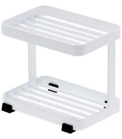 Yamazaki Soap Tray 2 Tiers - Tower - White