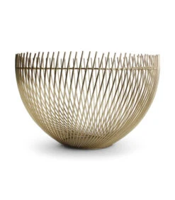 Draadmand 30xH18cm Goud Twisted Iris