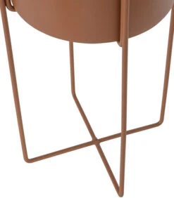 WOOOD Arda Plantenpot - Metaal - Toffee - 48x20x20 -Huisdecoratie af950fc7bead456495e5f3629692d09d