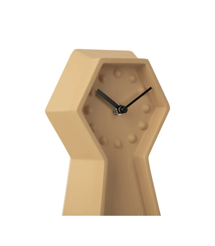 Karlsson Tafelklok Genuine - Latte Bruin - 34x9,4x16cm 5 Karlsson Tafelklok Genuine - Latte Bruin - 34x9,4x16cm - Afbeelding 3