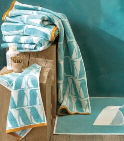 BANQUISE Turquoise - Gastendoekje Katoen -Huisdecoratie b1774471216e44d7aae3f5aae9a9e9d9