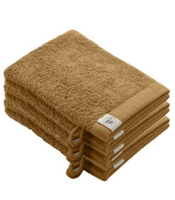 6x Remade Cotton Washandjes Cognac