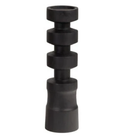 Midi Kandelaar - Mangohout - Zwart - 41x11x11