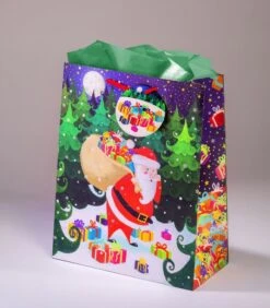 Geschenkentas Santa Claus L 26 X H 32,5 X P 12,5cm