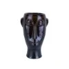 PRESENT TIME Plantenpot Mask - Glazuur Donker Bruin - Lang - 17,2x16,2x27,2cm -Huisdecoratie bc2844927ddc4aaa85308fa0f377284e