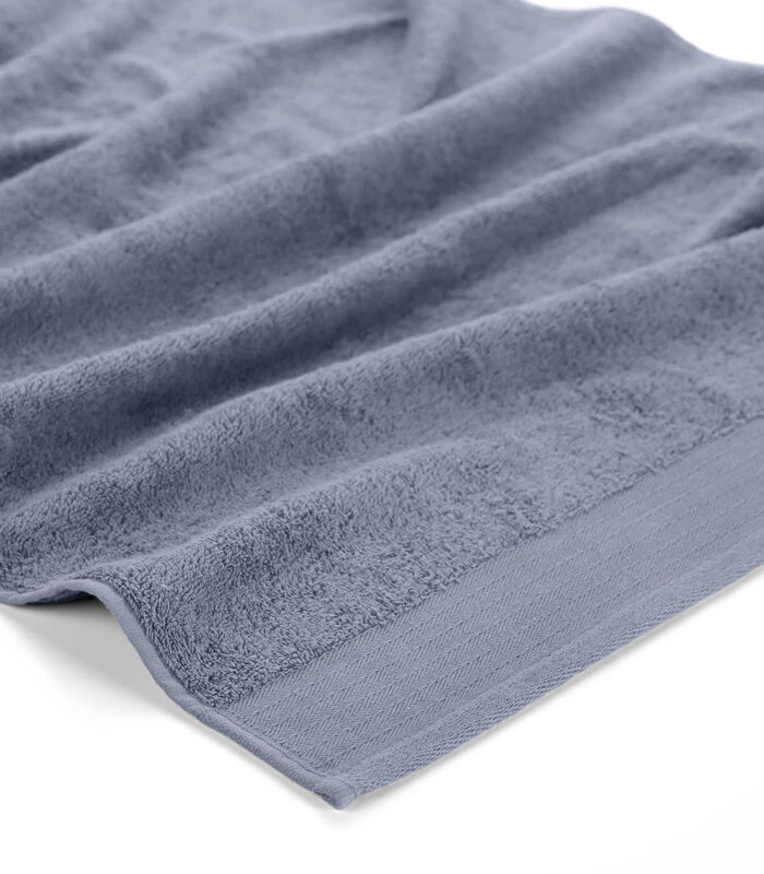 6x Soft Cotton Handdoeken 60x110 Cm Indigo 4 6x Soft Cotton Handdoeken 60x110 Cm Indigo - Afbeelding 2
