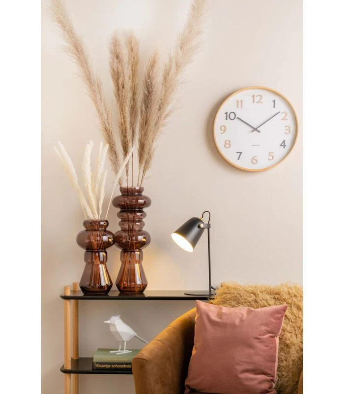 PRESENT TIME Vaas Morgana - Glas Chocolade Bruin - Large - 18x50cm 4 PRESENT TIME Vaas Morgana - Glas Chocolade Bruin - Large - 18x50cm - Afbeelding 2