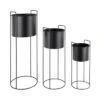 PRESENT TIME Plantenpot Set Essence - IJzer Zwart - Rond - 80x28cm & 28x23cm & 50x19cm -Huisdecoratie cc3ea8106c9e463280d09c3b9e7f8882