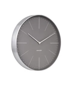 Karlsson Wandklok Normann Station - Warm Grijs, Geborsteld Case - Ø37,5cm -Huisdecoratie cd7045d3a95f4da983c4f7275b397baf
