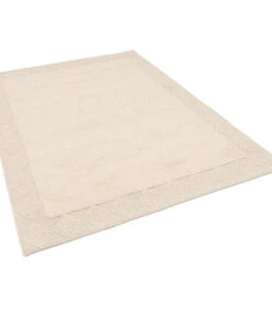 Natuurtapijt Vloerkleed Shaggy Wol Linea Border -Huisdecoratie cdf6c11340714c64977fbe77359ff419