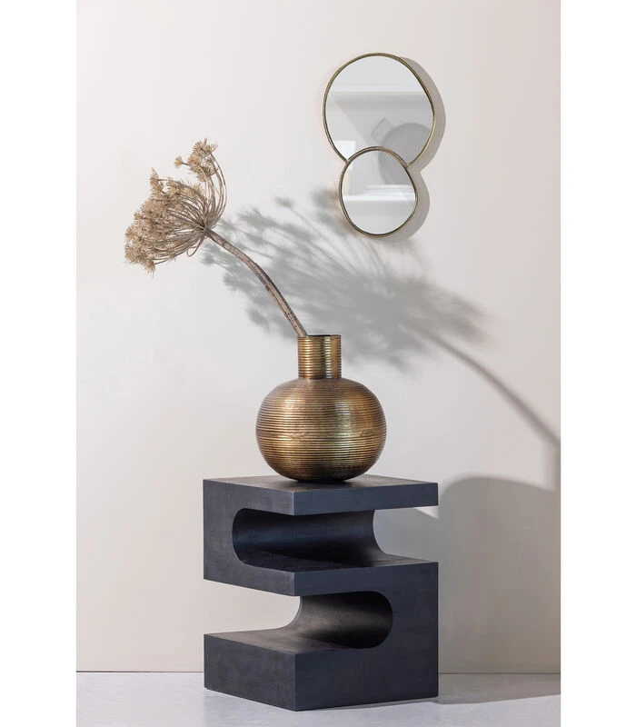 Shay Dubbele Spiegel - Aluminium - Goud - 28x45x1 5 Shay Dubbele Spiegel - Aluminium - Goud - 28x45x1 - Afbeelding 3