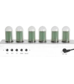 Karlsson Tafelklok Cathode - Eikenhout Voet - Wit - 28x7,5x11cm -Huisdecoratie dac58a890c2d42fe9e45252871c3a1bc