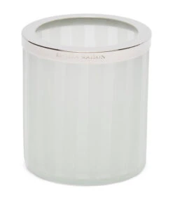 Waxinelichthouder Glas, Theelichthouder Streep - Santa Monica - Wit