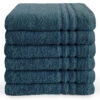 Handdoek 50x100 Cm Donkerblauw - 6 Stuks