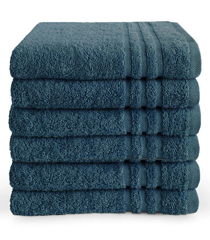 Handdoek 50x100 Cm Donkerblauw - 6 Stuks 3 Handdoek 50x100 Cm Donkerblauw - 6 Stuks