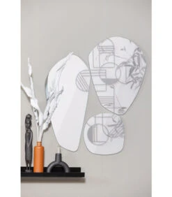 Exclusive Onne Spiegels - Glas - Set Van 3 -Huisdecoratie dee43e6467124e519a9bd6c81169e12f