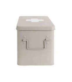 PRESENT TIME Medicijnkist - Large - Metaal Mat Warm Grijs - 31,5x19x21cm -Huisdecoratie e333d63d48874b75b51ede3106ec0188