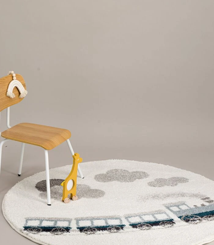 Rond Tapijt LITTLE TRAIN 4 Rond Tapijt LITTLE TRAIN - Afbeelding 2