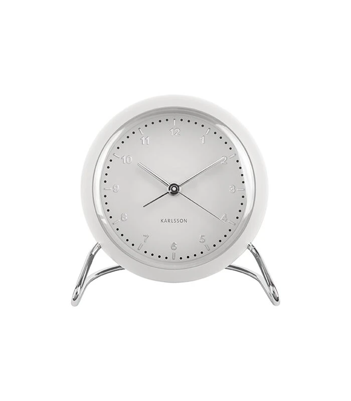 Karlsson Wekker Val ABS - Wit - 11x11x9cm 3 Karlsson Wekker Val ABS - Wit - 11x11x9cm