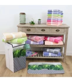 CELESTE Badstof Handdoek Katoen Badstof Handdoek Check -Huisdecoratie ea76450672e4465c9d8b972ef4c8d461