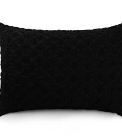 Kussen 60x40cm Zwart Boho