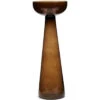 Kaarshouder Glas, Hoge Kandelaar - Amber Stone - Bruin - Maat L -Huisdecoratie ec71a26f0cf9479ba8d63a9a98521017