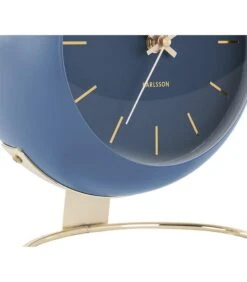 Karlsson Tafelklok Globe - Donkerblauw - 21x24,5x14cm -Huisdecoratie f48c931b06764cda9b92d8a8ba482452