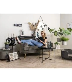 PRESENT TIME Kandelaar Rings - Polyresin - Zwart - 38x14,5x30cm -Huisdecoratie f6542a1c41da4573aaac409256bce5f5